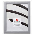 Craig Frames Contemporary Picture Frame, 10 x 15 Inch, Brushed Silver