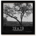 wallsthatspeak 19x19 Black Picture Frame for Puzzles Posters Photos or Artwork