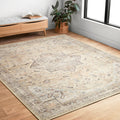 Loloi II Hathaway Collection HTH-07 Multi / Ivory 2'-6'' x 7'-6'', .25'' Thick, Runner Rug, Soft, Durable, Printed, Modern, Low 