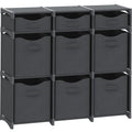 9 Cube Closet Organizers And Storage | Includes All Storage Cube Bins | Easy To Assemble Closet Storage Unit With Drawers | Room