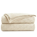 Large Cotton Knit Throw Blanket For Couch Sofa Bed - Home Decorative Soft Cozy Sweater Woven Fall Cable Oversize Knitted Blanket