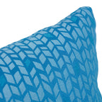 Blazing Needles Square Polyester Jacquard Throw Pillow, 17", Banyan Skippe