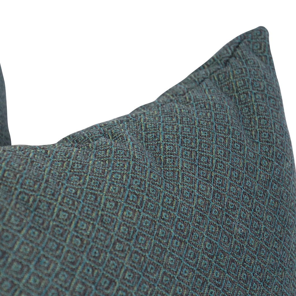 Blazing Needles Square Polyester Jacquard Throw Pillows, 17", Hazeltsb Bluegr 2 Count