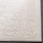 Safavieh Reflection Collection 5' Square Light Grey/Cream Rft664C Vintage Distressed Area Rug