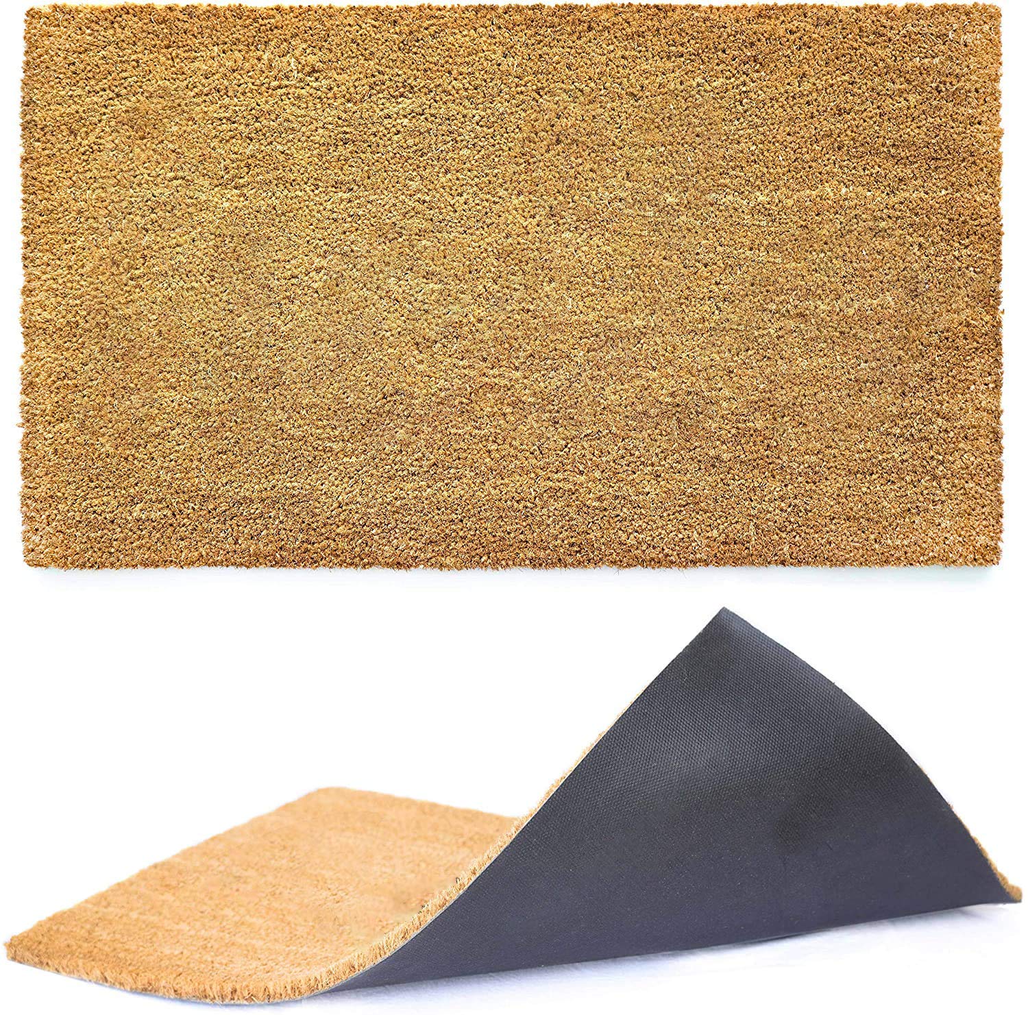 Ecomills Coco Coir Door Mat, 36' X 72' X 0.5', Great For Double Doors, Heavy Duty, Indoor Outdoor, Large Size, Non-Slip Backi