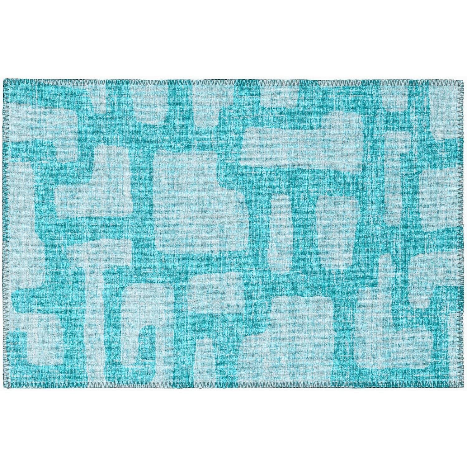 Sedona Sn4 Blue Contemporary Rug Rectangle 10' X 14'