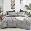 Silver Grey Comforter Sets Twin Light Gray Bedding Comforter Set Women Men Solid Pure Gray Blanket Quilts Fuzzy Breathable Light