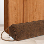 NABOWAN 38'' Weighted Under Door Draft Stopper -Triangular Door Draft Blocker with Hook Loops for Easy Install, Save Energy, Hom