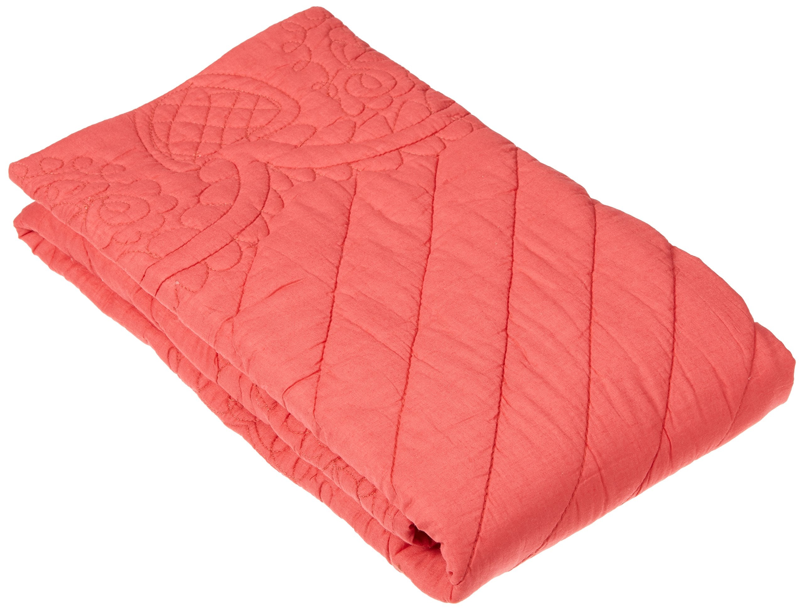Rizzy Home | BT1790 | King Sham | 20"x36" Orange/Pink/ Floral