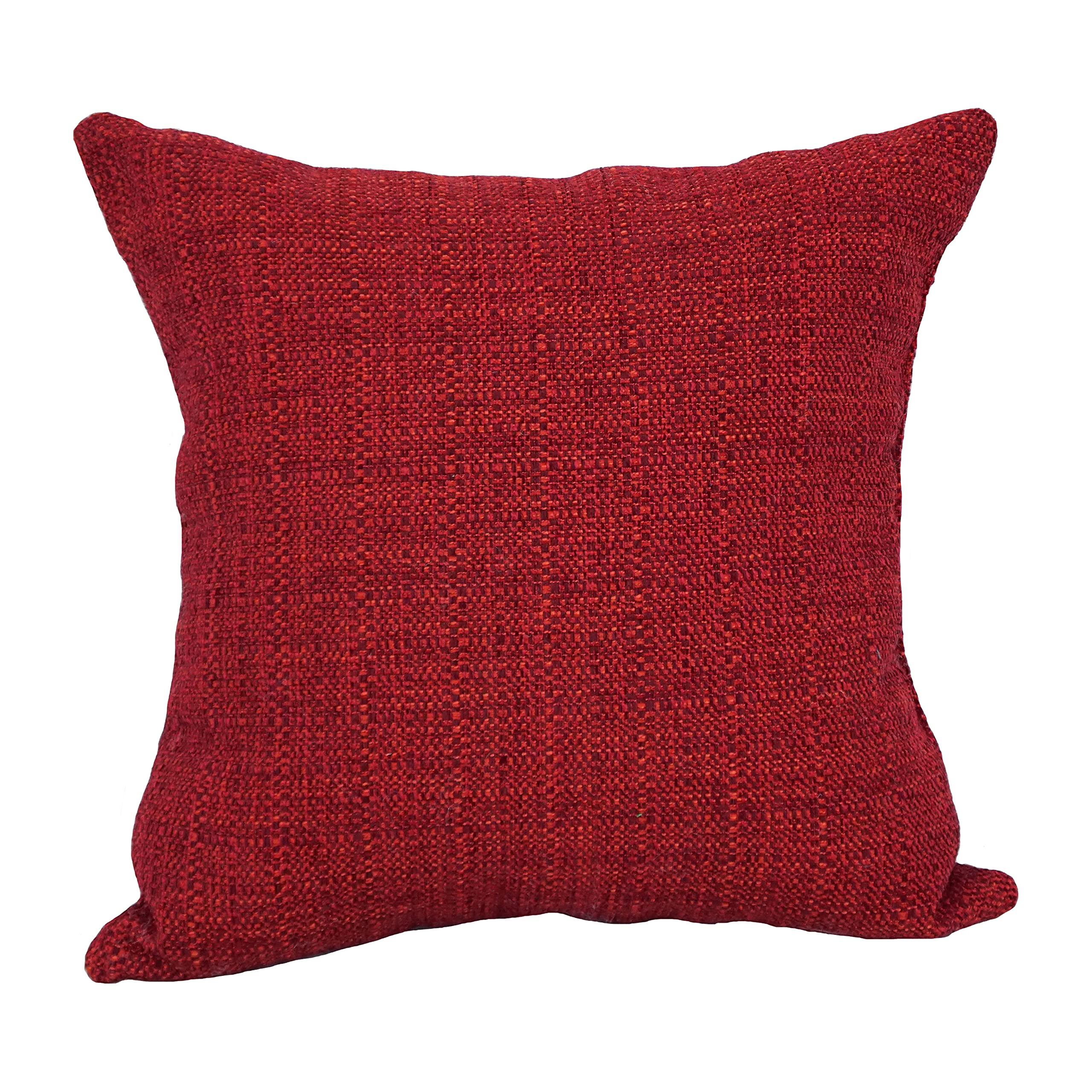Blazing Needles Square Jacquard Throw Pillow, 17", Welby Pimento