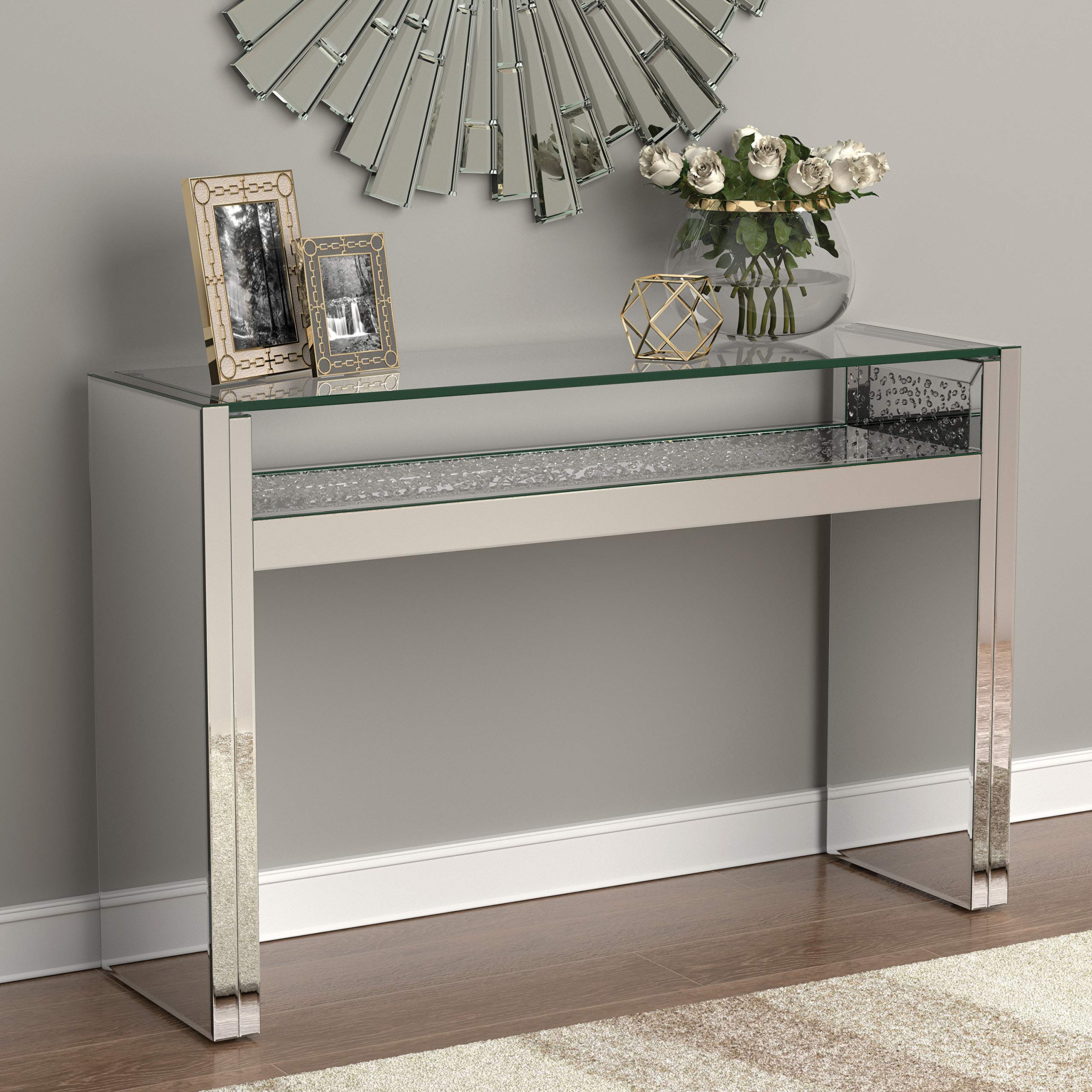 Coaster Home Furnishings 1-Shelf Silver Console Table (951766)