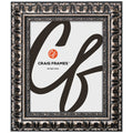 Craig Frames Bravado, 8.5x11 Picture Frame, Antique Silver