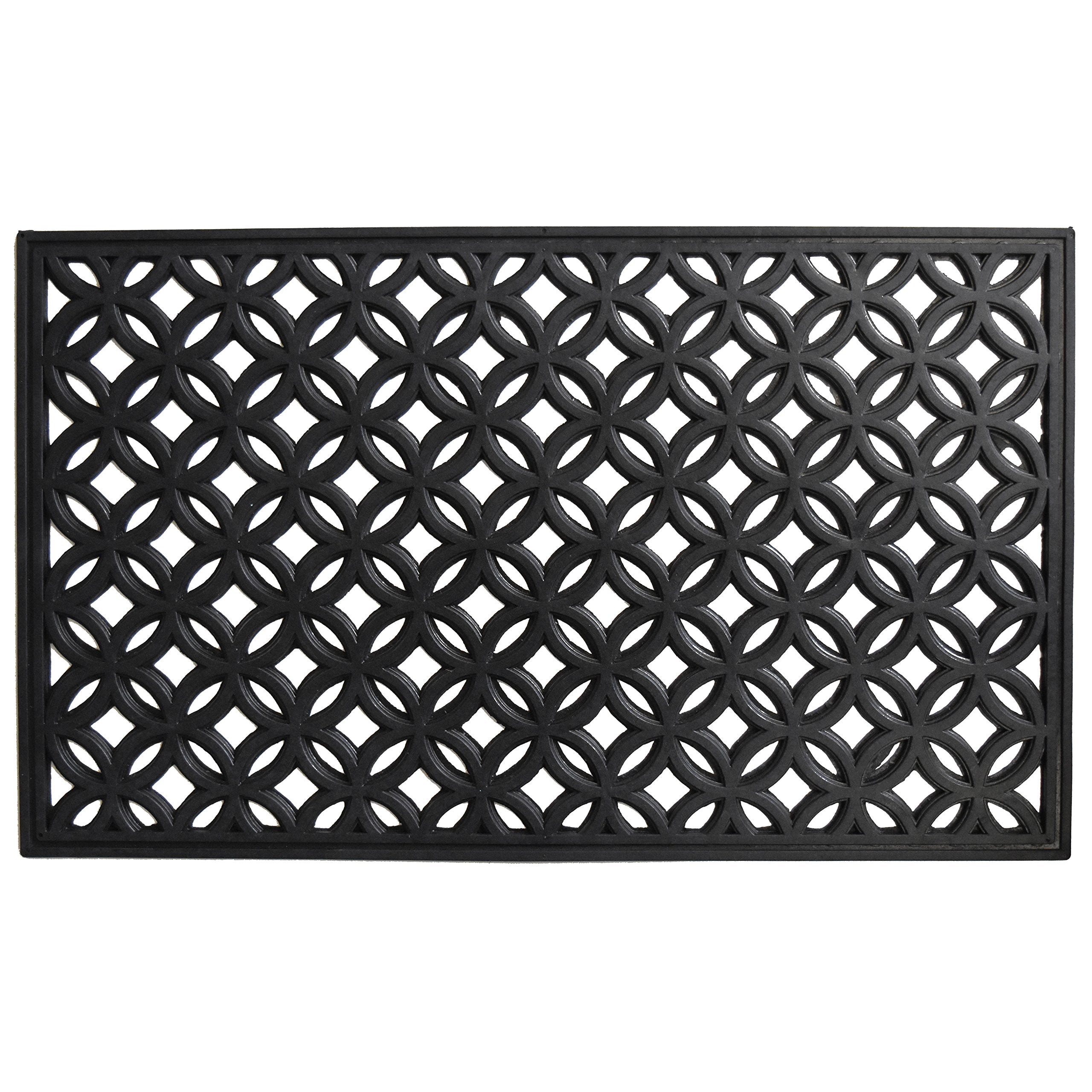 Calloway Mills 103581830 Circles Rubber Doormat, 18' X 30'