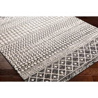 Livabliss Chester Boho Moroccan Area Rug,10' X 13',Black