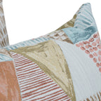 Blazing Needles Square Polyester Jacquard Throw Pillows, 17", Kandafrt Blush 2 Count