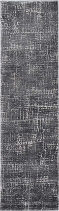 HomeRoots 5'X8' Grey Machine Woven Abstract Scratch Indoor Area Rug