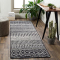 Livabliss Chester Boho Moroccan Runner Area Rug,27 x 14,Black