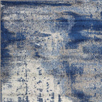 HomeRoots 99' X 122' Ice Blue Polypropylene Rug