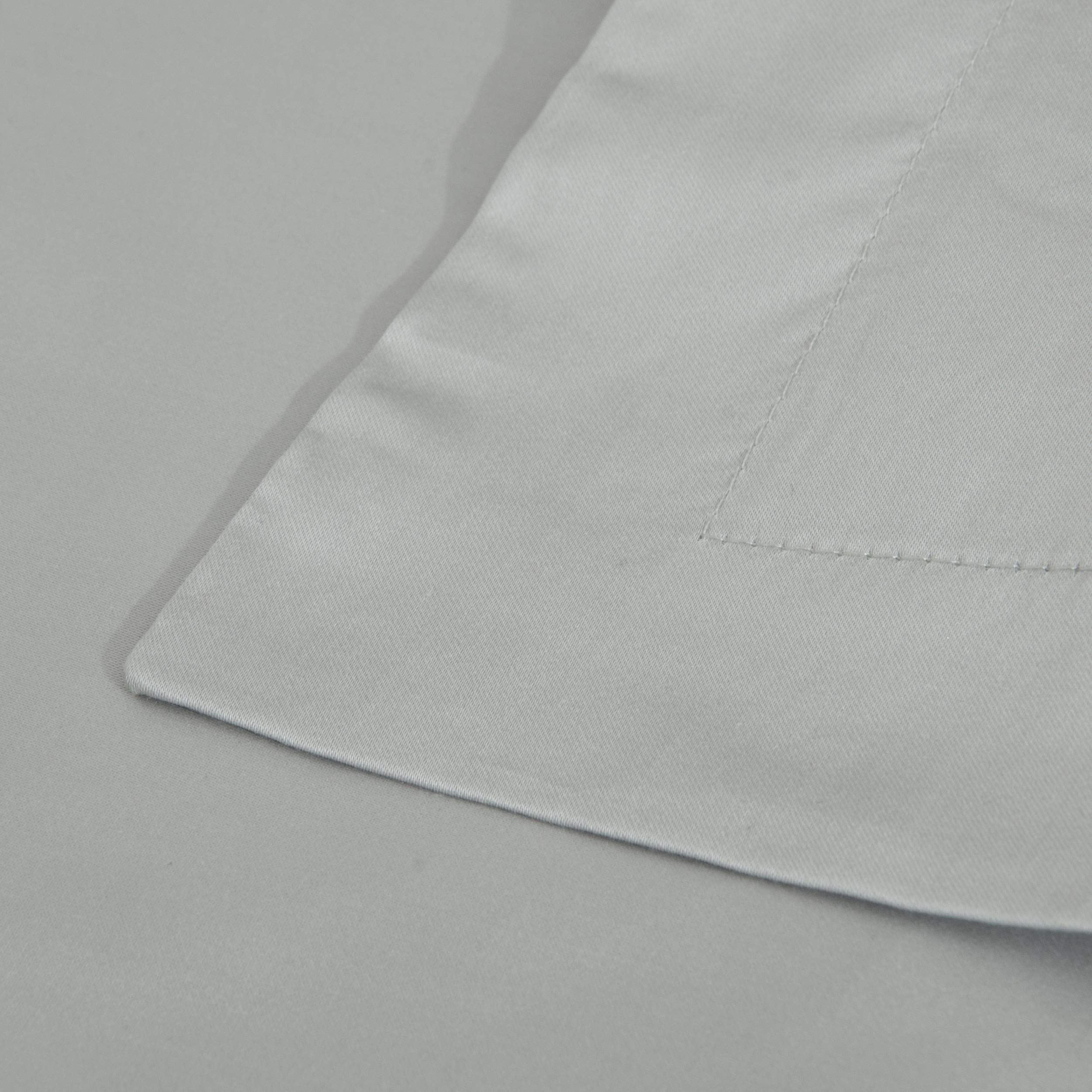 Ntbay 2 Pack 500 Thread Count 100% Egyptian Cotton Queen Pillow Shams, Super Soft And Breathable Oxford Pillowcases For Bed, 20X30 Inches, Light Grey