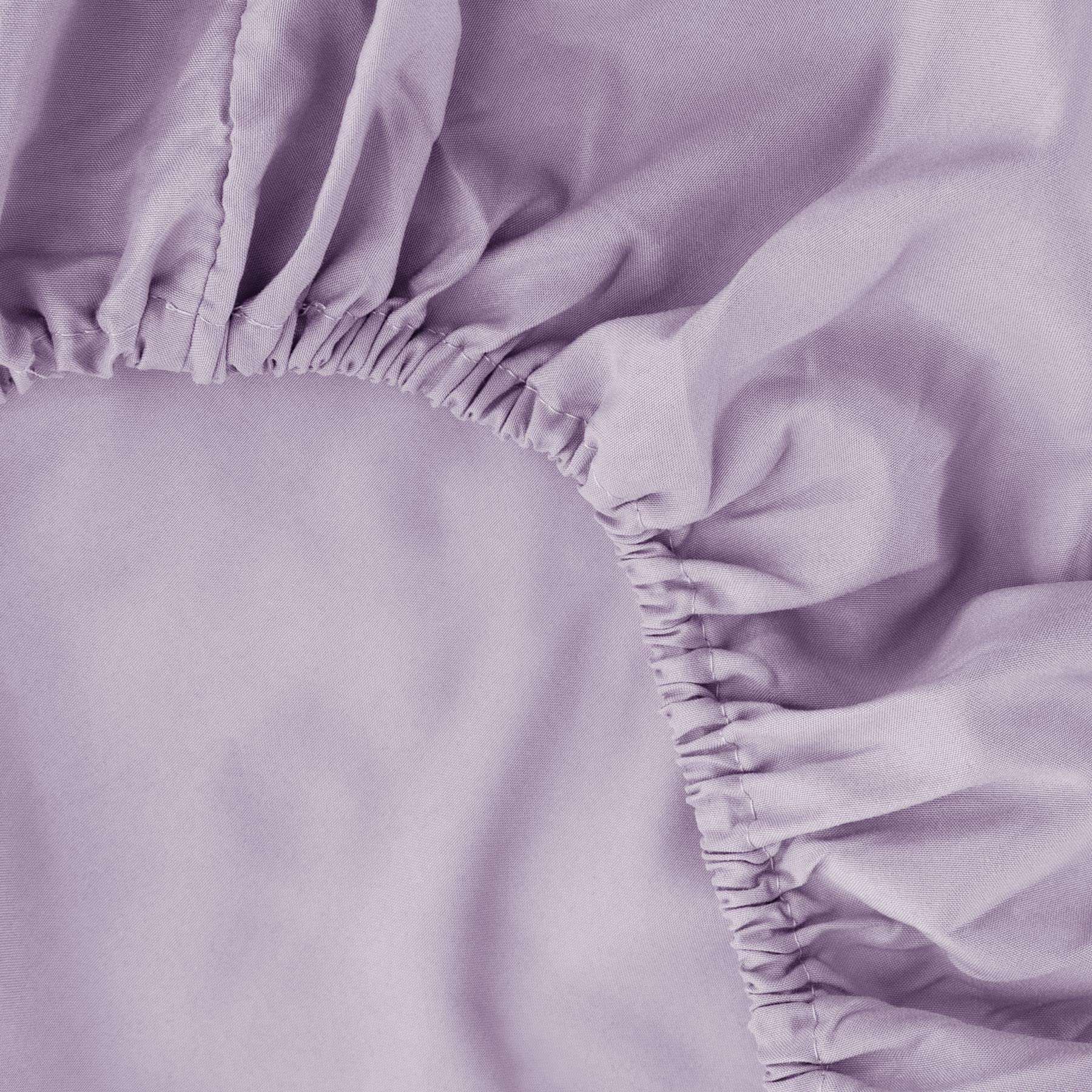 Ghooss Fitted Sheet Lavender-Full Size Fitted Sheet Only-Fitted Deep Pocket Sheet-Soft Wrinkle Free Sheet-1 Pack(Lavender,Full)
