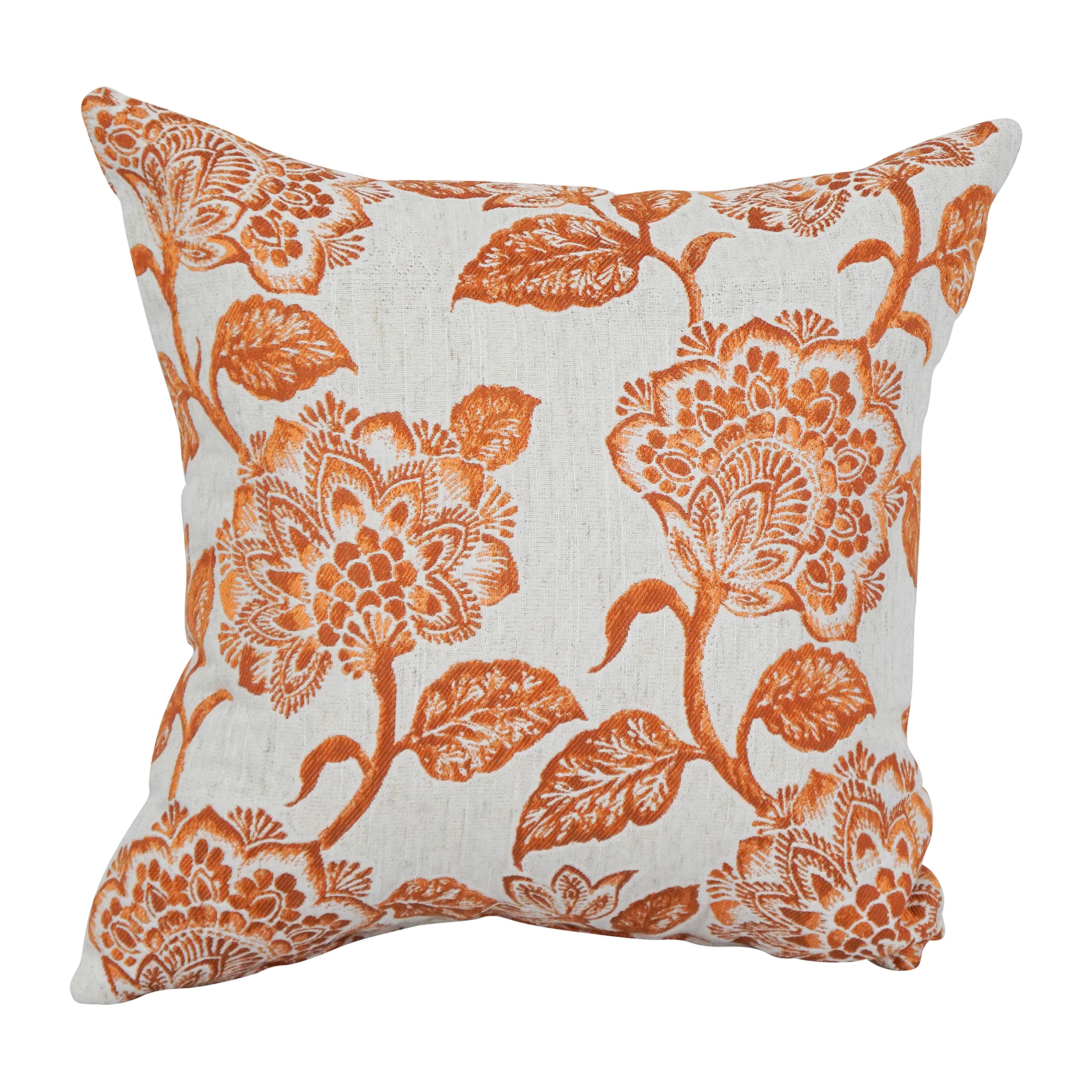 Blazing Needles Square Jacquard Throw Pillow, 17", Vivier Bitter