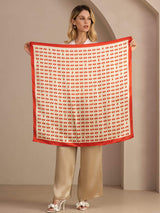 [Beige Cherry] SilkSilky Scarf 003