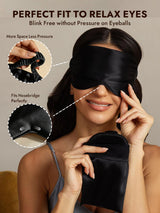 [Black] SilkSilky  Eye Mask 003