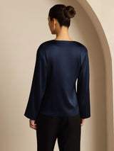 [Dark Blue] SilkSilky  Long Sleeve Women's Outerwear 002