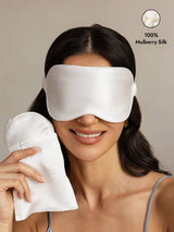 [White] SilkSilky  Eye Mask 001