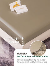 [Khaki] SilkSilky  19Momme Bedding Set 003