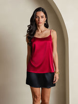 [Wine] SilkSilky  Spaghetti Strap Camisole Top 003