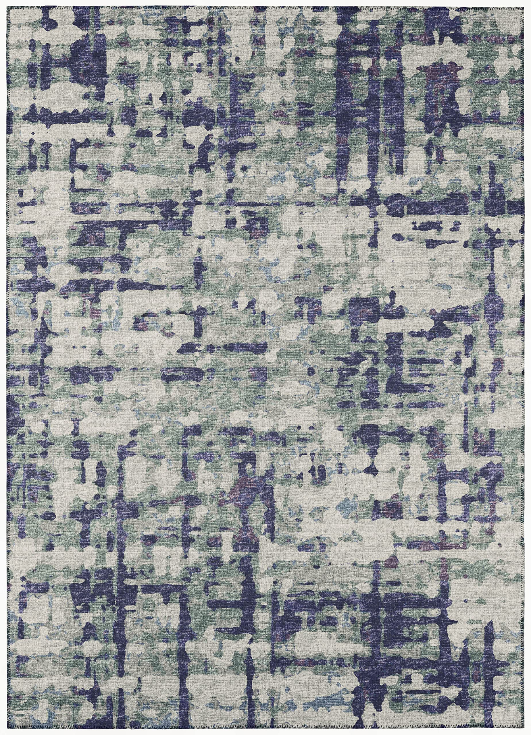 Addison Rugs Bravado Abv35 Purple Washable 3' X 5' Indoor Outdoor Area Rug, Easy Clean, Machine Washable, Non Shedding, Bedroom, Entry, Living Room, Dining Room, Kitchen, Patio Rug
