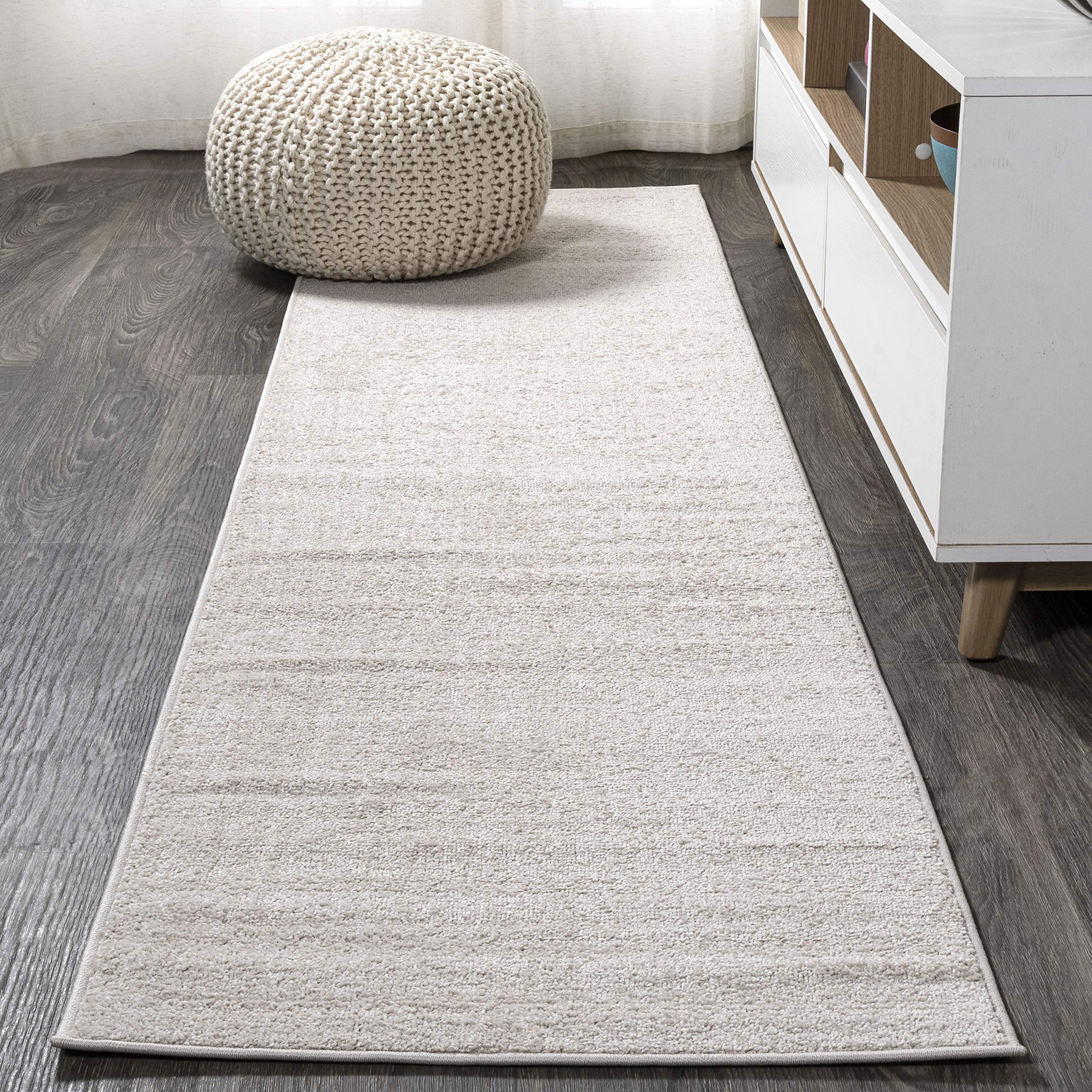 JONATHAN Y SEU100D-216 Haze Solid Low-Pile Indoor Runner Rug, Coastal, Bohemian, Minimalist, Classic, Casual for Bedroom,Kitchen