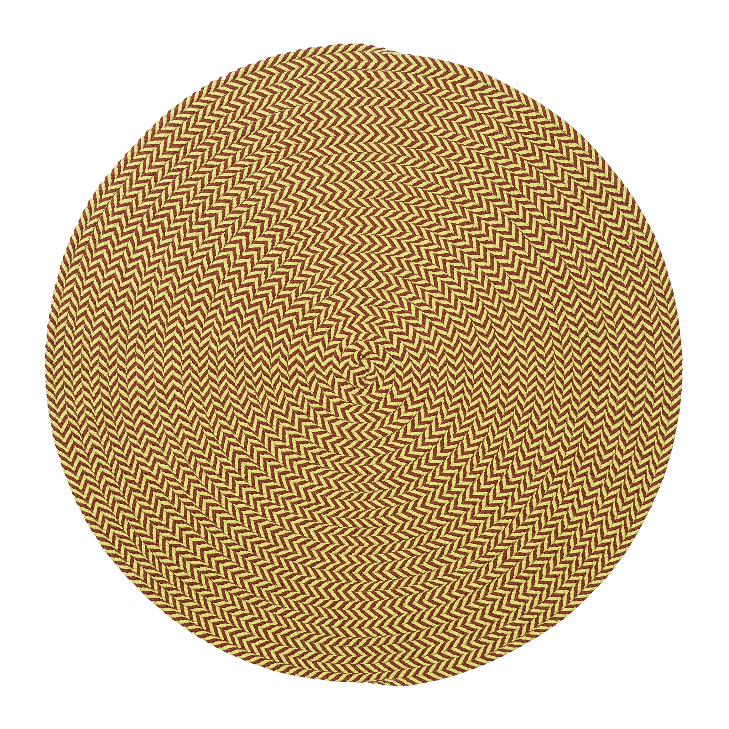 Holiday-Vibes Under Tree Reversible Round Rug - Chevron Vibe 35” X 35”