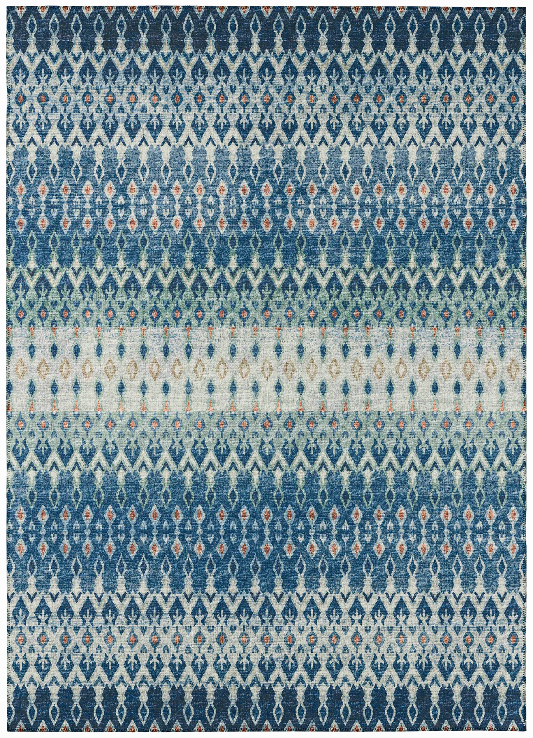 Addison Rugs Bravado Abv31 Seaglass Washable 8' X 10' Indoor Outdoor Area Rug, Easy Clean, Machine Washable, Non Shedding, Bedroom, Entry, Living Room, Dining Room, Kitchen, Patio Rug