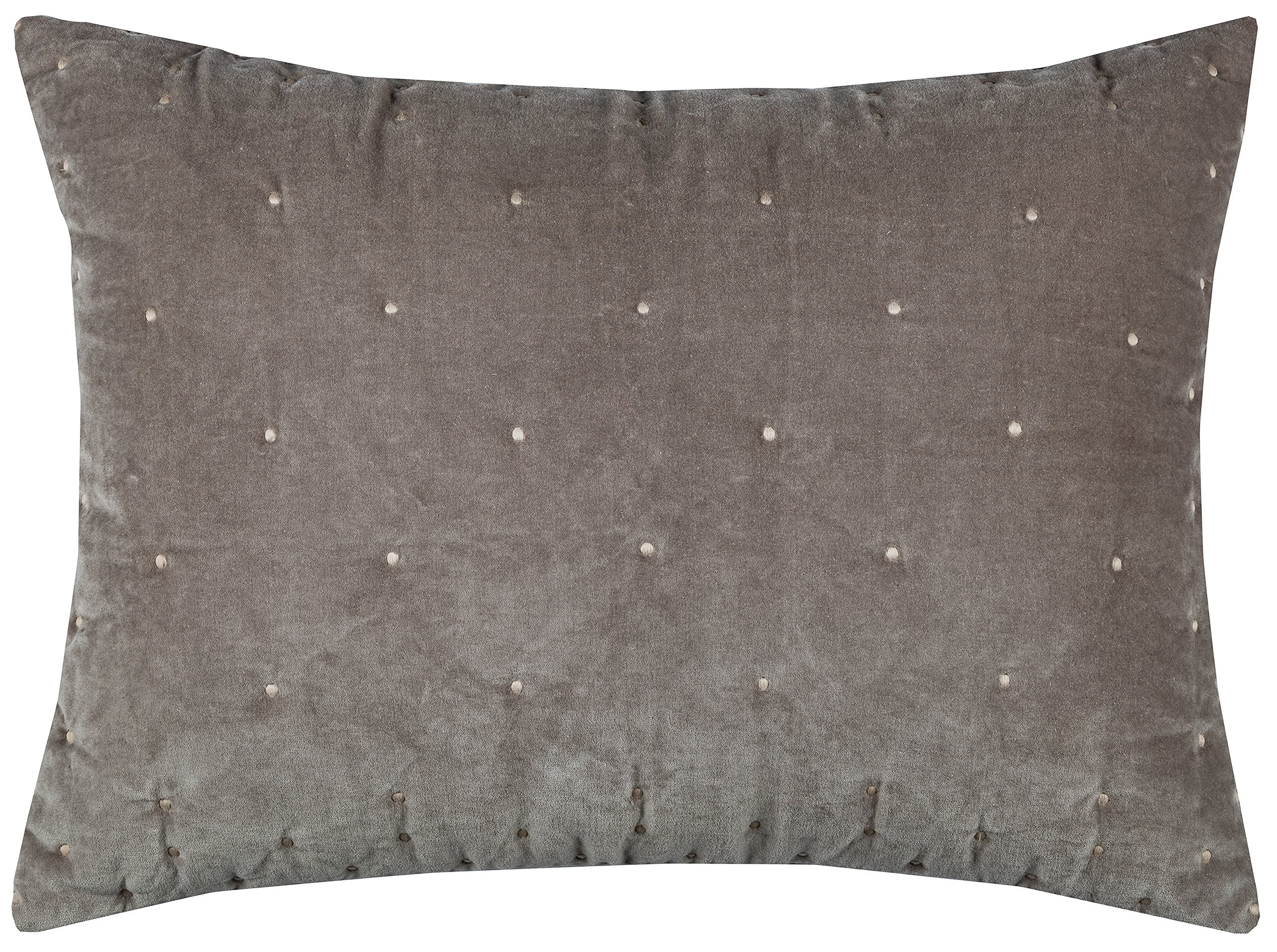 Rizzy Home | BT3046 | King Sham | 20"x36" Gray/Brown/Neutral Geometric