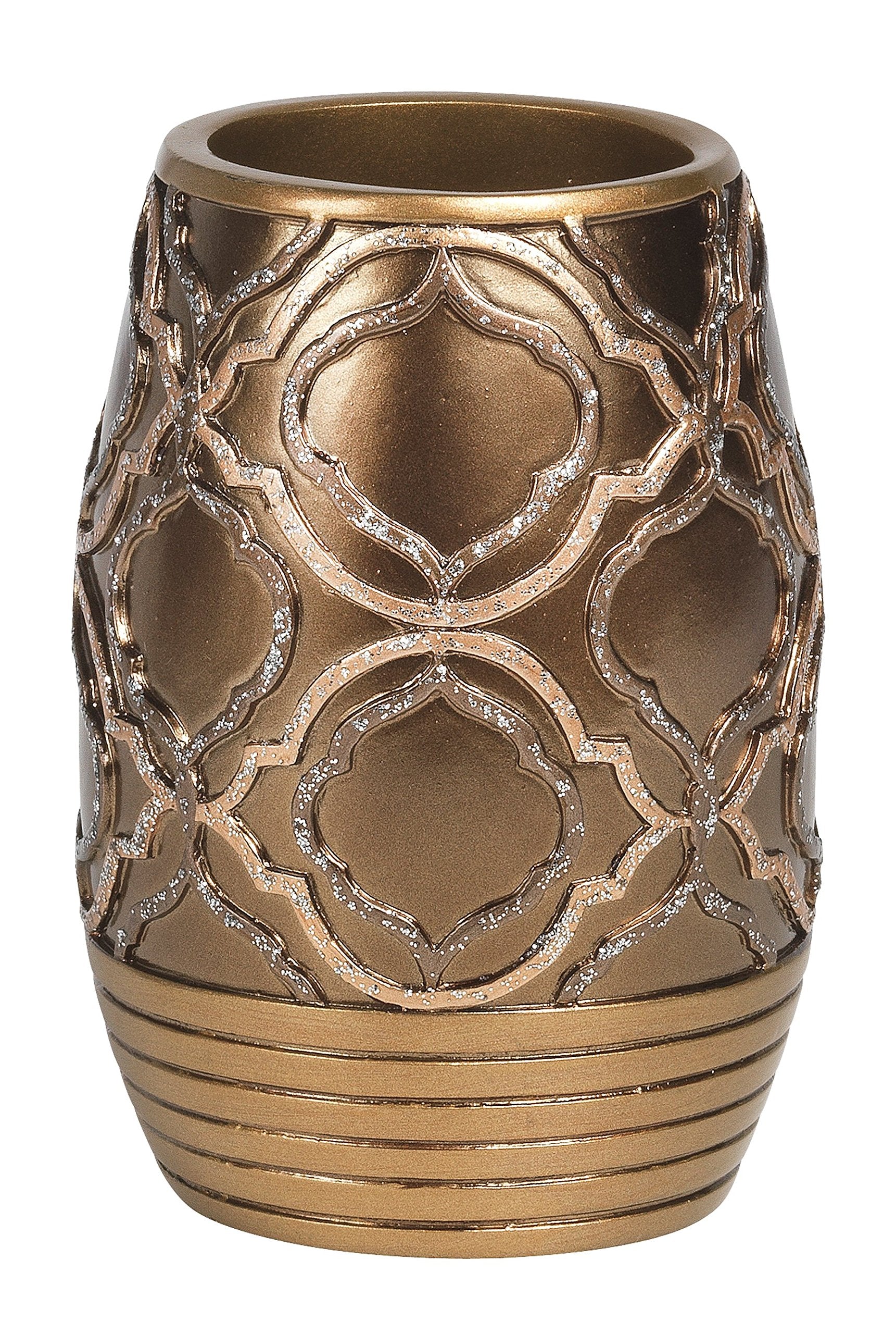 Popular Bath Tumbler, Spindle Collection, Gold
