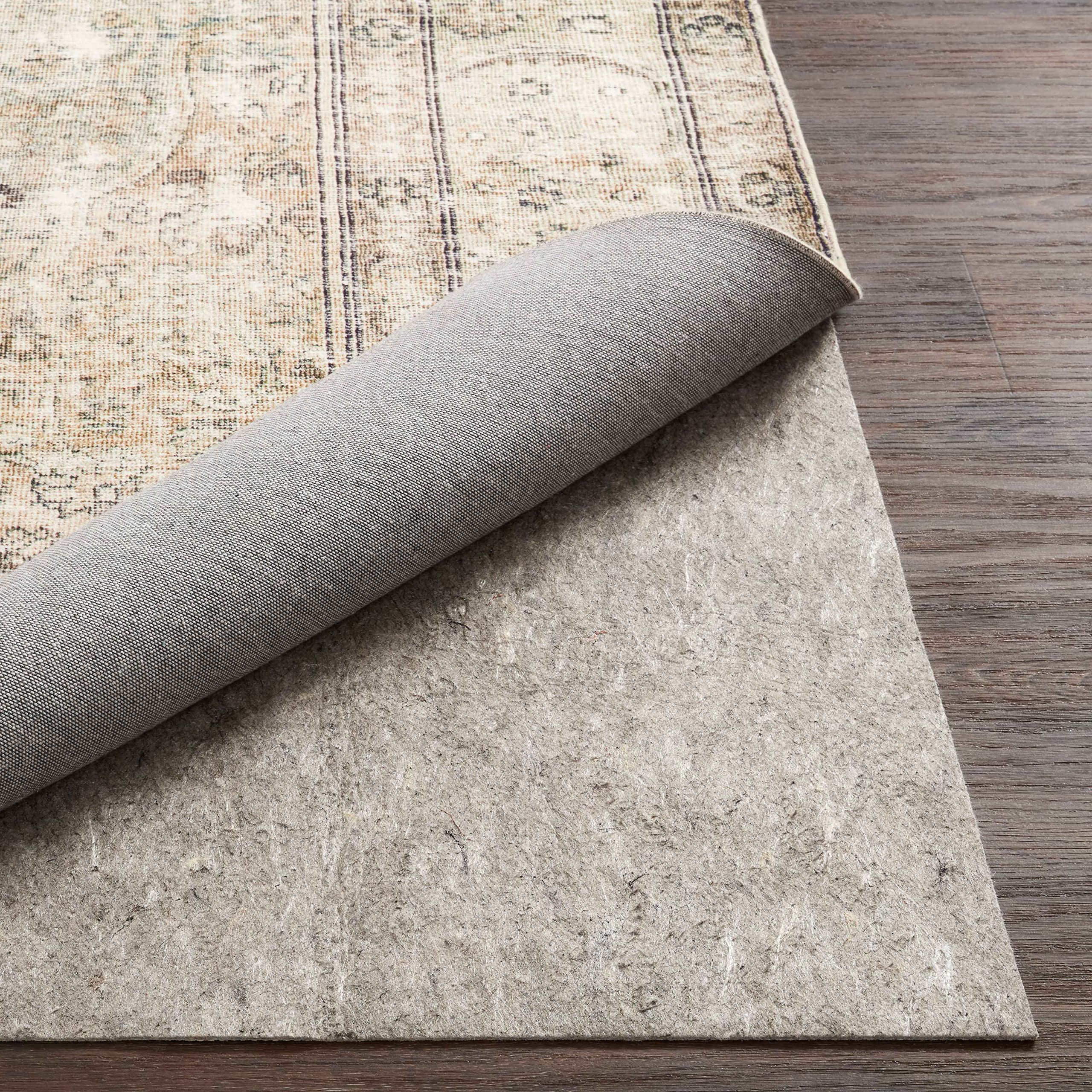 Loloi Loloi-Grip Rug Pad, FPAD2 Grey, 12-0 x 18-0, 13 Thick, Gray, 1/8 inch, Reversible, Soft, Cushion, Low Profile, Hardwood,