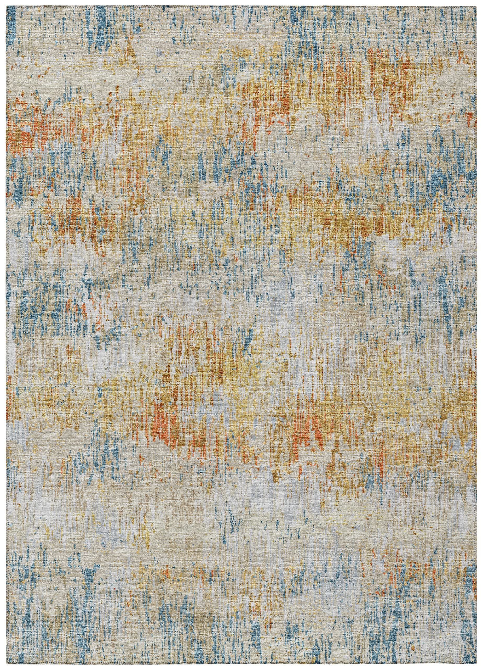 Addison Rugs Indoor/Outdoor Accord Aac31 Gilded Washable 9' X 12' Indoor Outdoor Area Rug, Easy Clean, Machine Washable, Non Shedding, Bedroom, Living Room, Dining Room, Kitchen, Patio Rug