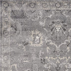 HomeRoots Decor 8'10-inch x 13' Polypropylene Grey Area Rug