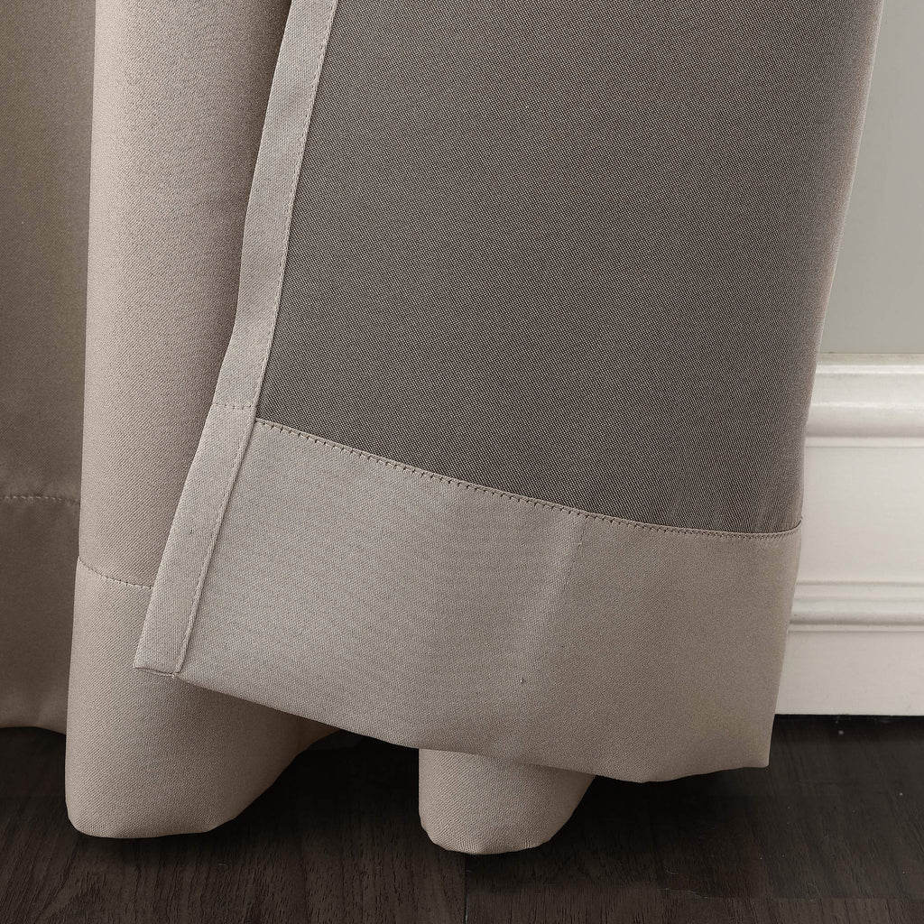 Sun Zero Barrow Energy Efficient Grommet Curtain Panel Pair