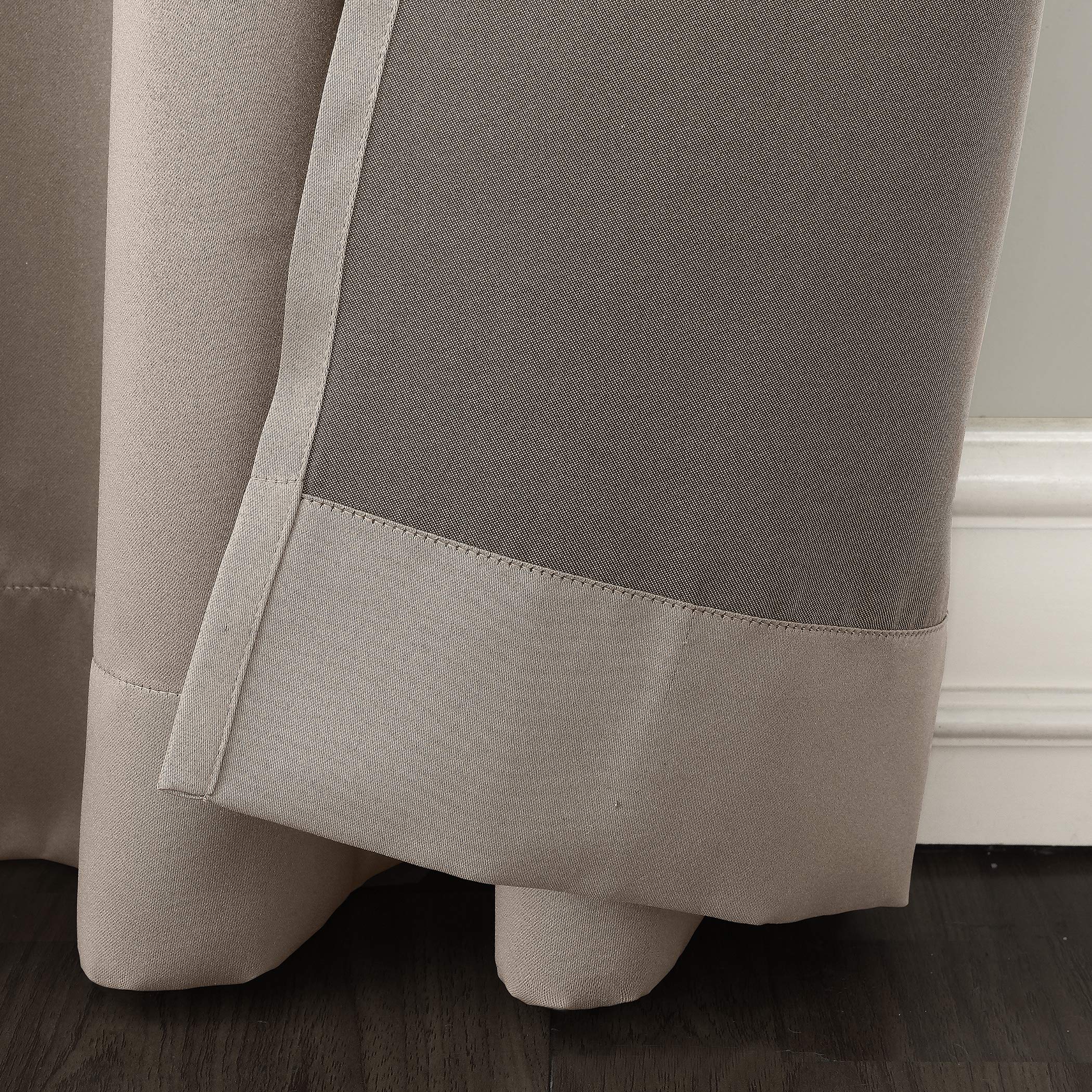 Sun Zero Barrow Energy Efficient Grommet Curtain Panel Pair