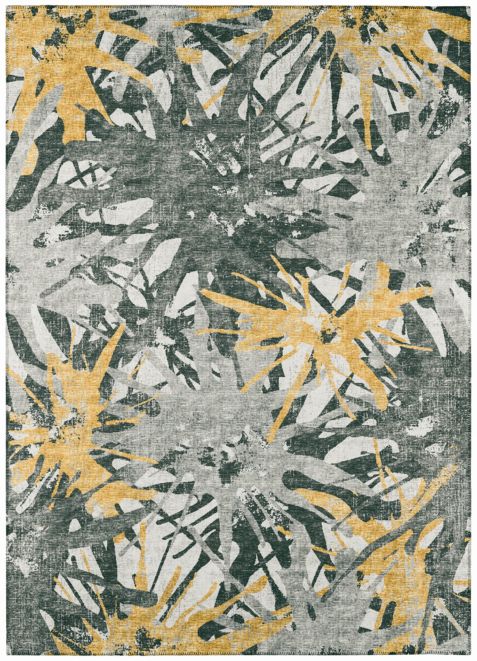 Addison Rugs Bravado Abv36 Gilded Washable 5' X 7'6" Indoor Outdoor Area Rug, Easy Clean, Machine Washable, Non Shedding, Bedroom, Entry, Living Room, Dining Room, Kitchen, Patio Rug