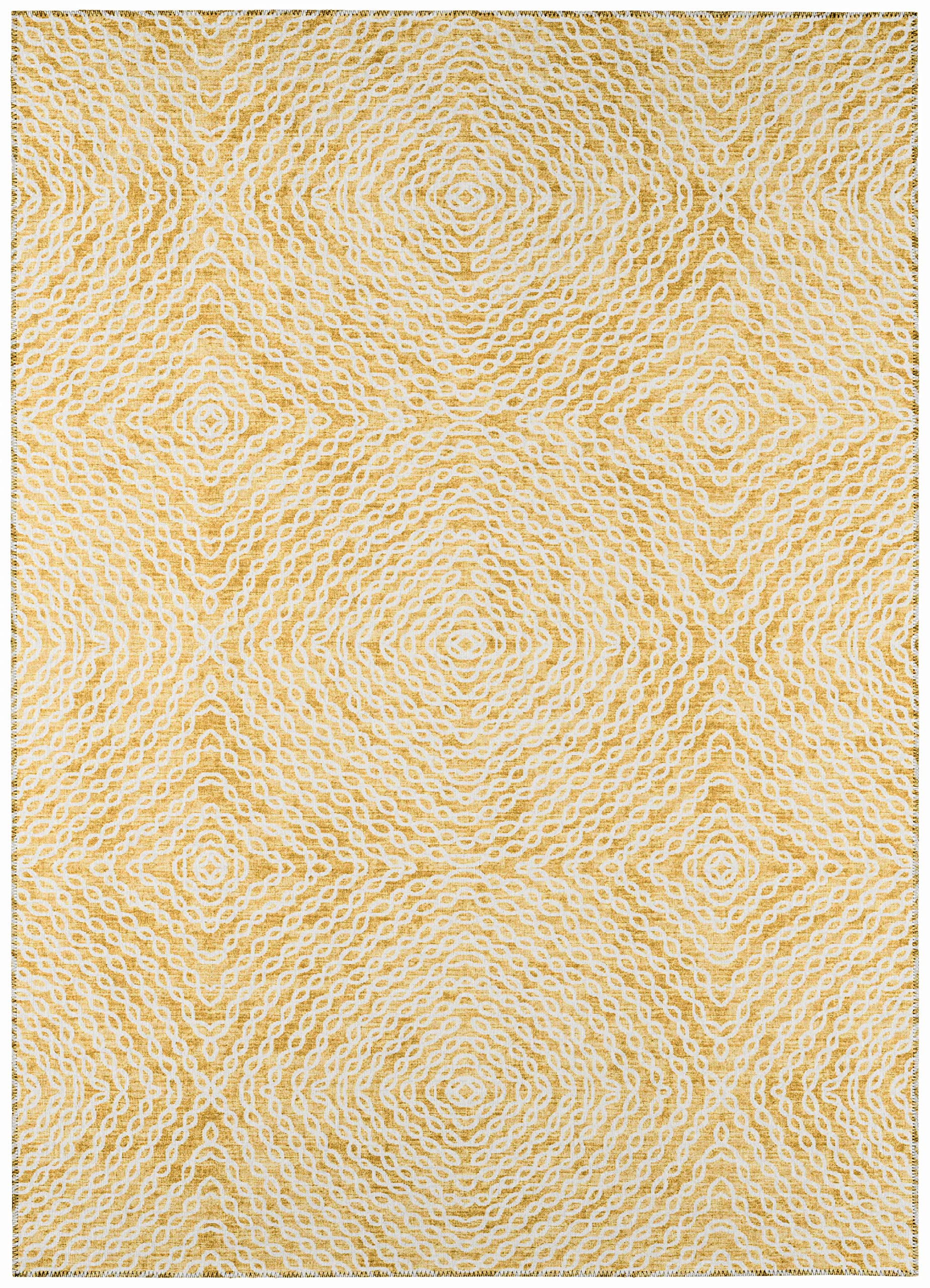 Addison Rugs Bravado Abv33 Gilded Washable 2'3" X 7'6" Indoor Outdoor Hallway Runner Rug, Stain Resistant Washable Kitchen Area Carpet For Bathroom, Entry, Patio, Laundry And Bedroom Rug