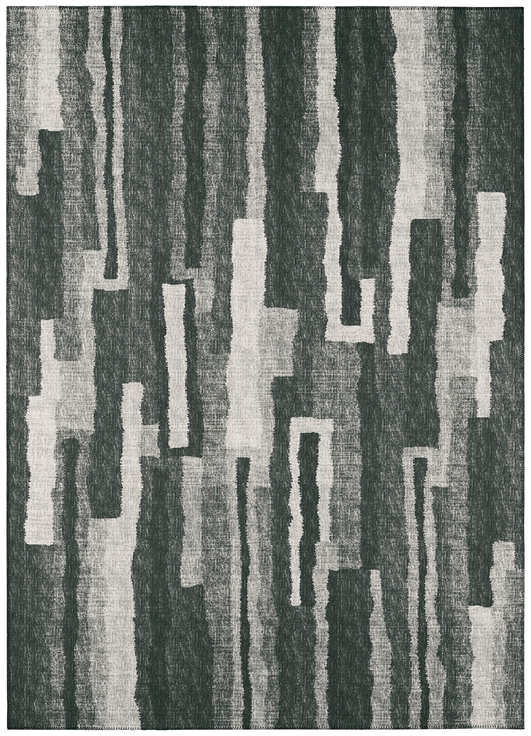 Addison Rugs Bravado Abv37 Shadow Washable 3' X 5' Indoor Outdoor Area Rug, Easy Clean, Machine Washable, Non Shedding, Bedroom, Entry, Living Room, Dining Room, Kitchen, Patio Rug