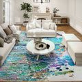 Addison Rugs Karina Akc50 Mermaid 3' X 5' Indoor Outdoor Area Rug, Easy Clean, Machine Washable, Non Shedding, Bedroom, Entry, Living Room, Dining Room, Kitchen, Patio Rug