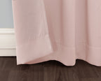 Sun Zero Easton Energy Saving Blackout Rod Pocket Curtain Panel, 40' X 95', Blush Pink