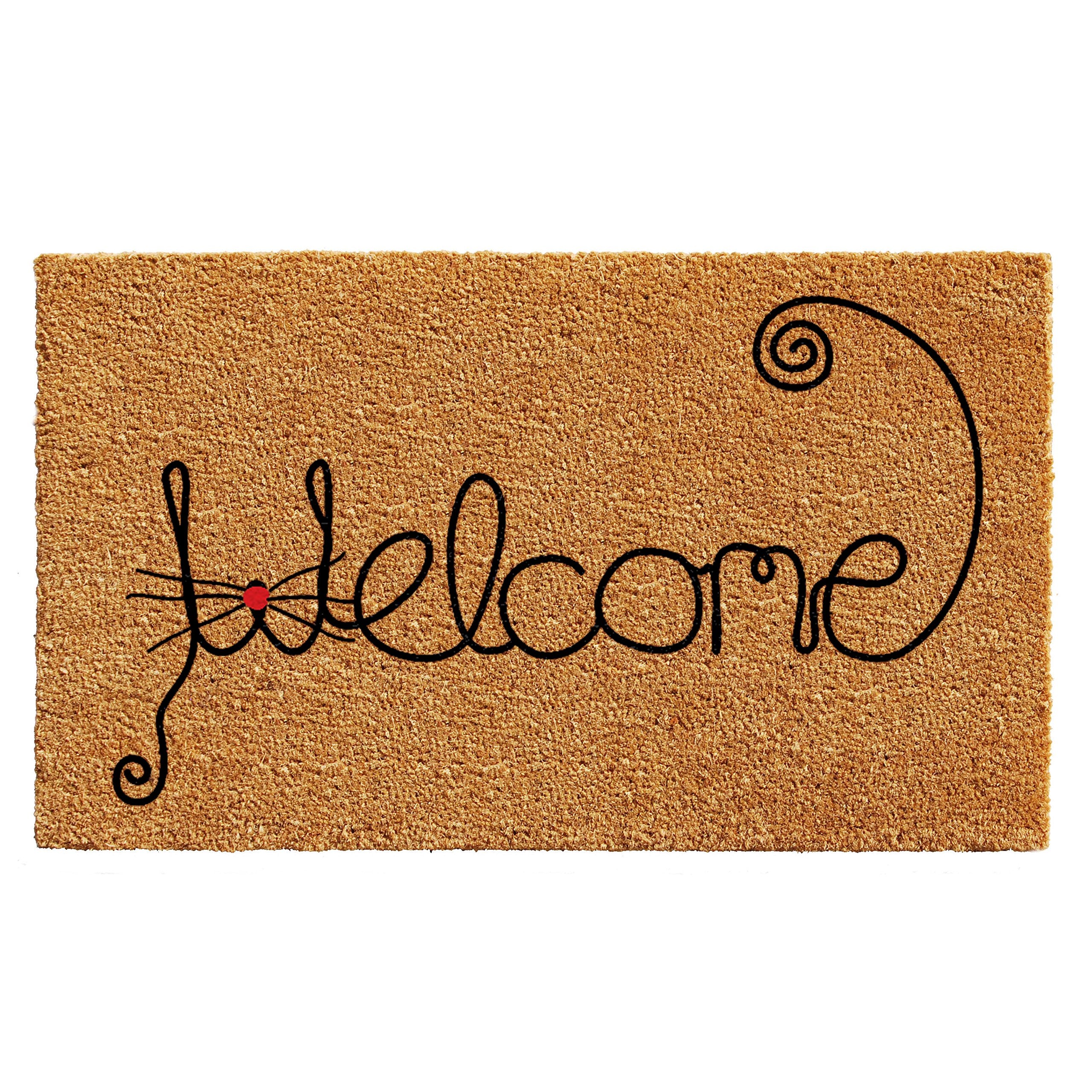Calloway Mills 102521729 Kitty Curlicue Doormat 17' X 29'