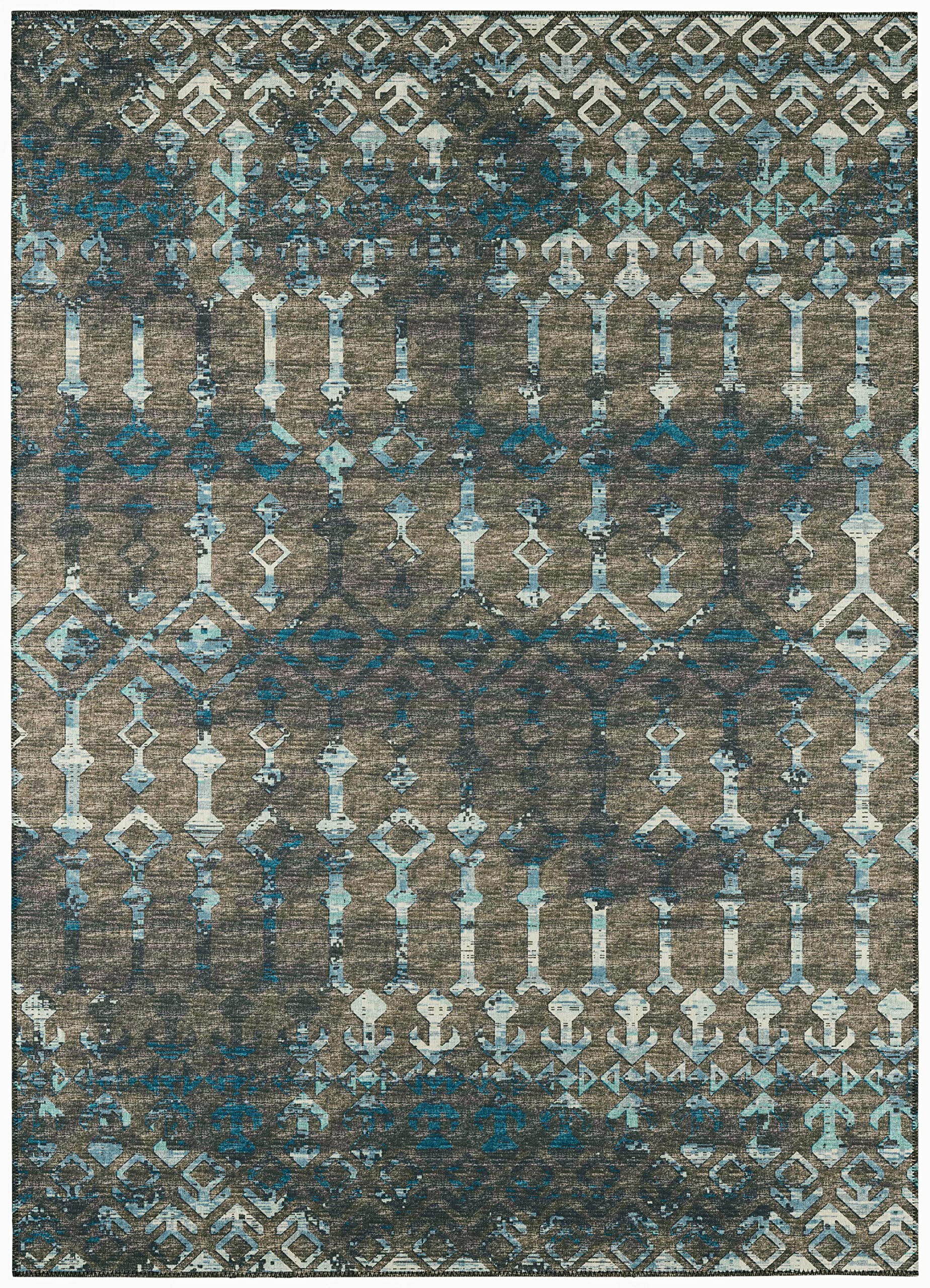 Addison Rugs Bravado Abv38 Mink Washable 2'3" X 7'6" Indoor Outdoor Hallway Runner Rug, Stain Resistant Washable Kitchen Area Carpet For Bathroom, Entry, Patio, Laundry And Bedroom Rug