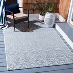 Safavieh Courtyard Collection 2'7' X 5' Blue / Navy Cy8235 Indoor-Outdoor Waterproof Easy-Cleaning Patio Backyard Mudroom Area-Rug